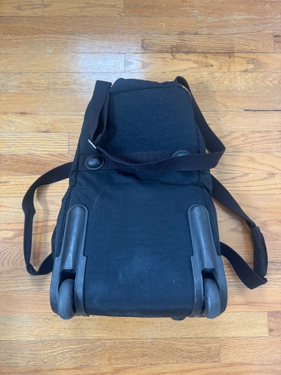 Kipling Fundamental Backpack Medium Black Drawstring Nylon Gorilla Attachment